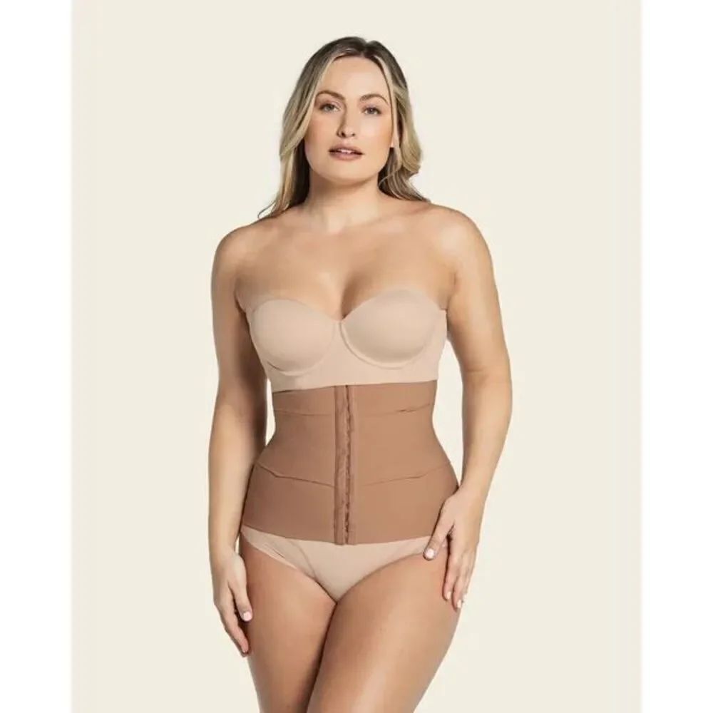 Leonisa NWT 3-Belt Custom Waist Cincher with Lumbar Support XL/2XL